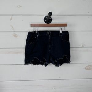 Aerie Relaxed Fit Jean Shorts